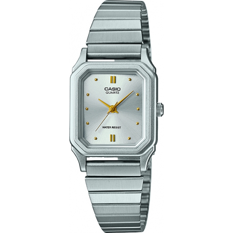 Casio LQ-400D-7AEF Ladies kern zilveren stalen armband horloge